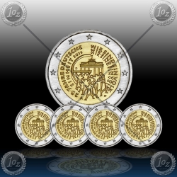 5 x 2 EVRO NEMČIJA "A,D,F,G,J" 2015 (ENOTNOST)